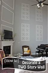 How To Decorate A High Wall In Living Room Photos