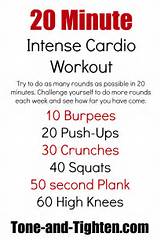Photos of Cardio Workout Exercises At Home