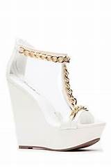 Pictures of Wedge Shoes Gold