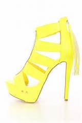 Images of Yellow Strappy Heels