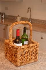 Images of Wine Bottle Basket Carrier