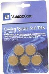 Cooling System Seal Tabs Pictures