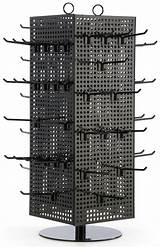 Countertop Pegboard Spinner Rack Display With Hooks