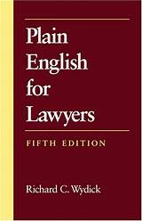 Wydick Plain English For Lawyers Pictures