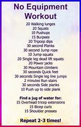 Home Exercise Routine Without Equipment