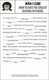 Printable Mad Libs For Middle School Students Photos