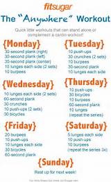 Pictures of Daily Exercise Routines