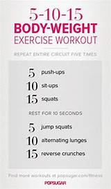 Quick Circuit Training Workout Pictures