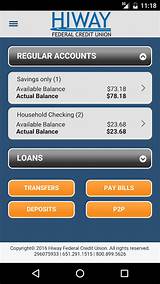 Hiway Federal Credit Union App Images