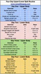 Workout Routine Upper Lower