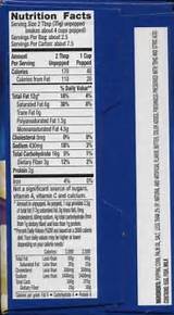 Nutrition Facts Microwave Butter Popcorn Images