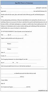 Power Of Attorney Form For Real Estate Transaction Pictures