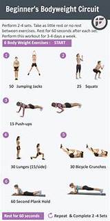 Bodyweight Exercise Routine Images