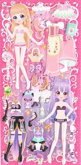 Pictures of Dress Up Doll Stickers