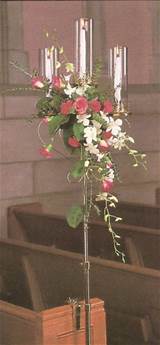 Photos of Church Pew Flower Arrangements