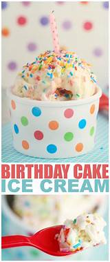 Healthy Birthday Cake Ice Cream Photos