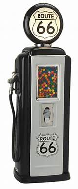 Images of Route 66 Gas Pump Gumball Machine