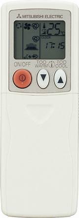 Pictures of Mitsubishi Electric Heater Remote Control Instructions