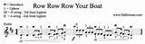 Pictures of Row Row Row Your Boat Chords