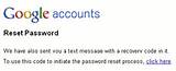 Google Password Recovery Code Photos