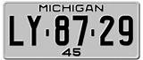 Michigan License Plate Number Images