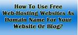 Images of Free Website Hosting And Domain Name