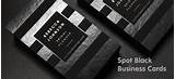 Photos of Black Business Cards With Silver Writing