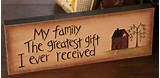 Images of Wood Signs About Family