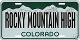 Colorado Livery License Plate Pictures