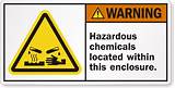Photos of Chemical Warning Stickers