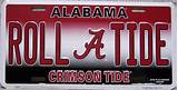 Pictures of University Of Alabama License Plate