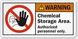 Chemical Warning Stickers