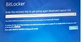 Images of Windows Bitlocker Recovery Key