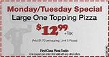 Images of First Class Pizza Irvine Coupons
