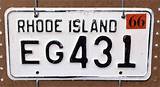 Photos of Rhode Island License Plates For Sale