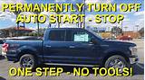 Ford F150 Auto Start Stop