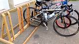 Pictures of Wood Bike Rack Diy