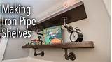 How To Make Iron Pipe Shelves Images