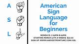 Beginners Sign Language Class