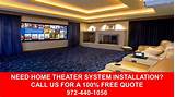 Images of Dallas Home Theater Installation