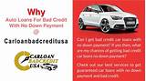 No Down Payment No Credit Car Loans Pictures