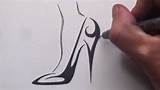 How To Draw A High Heel Photos