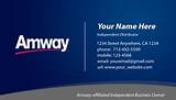 Amway Business Card Design Photos