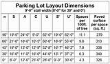 Parking Lot Striping Dimensions