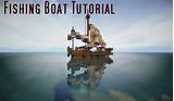 How To Make A Fishing Boat In Minecraft Pictures