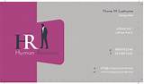 Pictures of Human Resources Business Card Samples