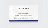 Ceo Business Card Example Pictures