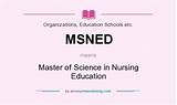 Masters Of Science In Education Abbreviation Photos