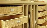 Pictures of Wooden Shelves With Baskets For Storage