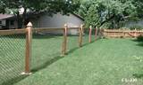 Attach Wood Fence To Chain Link Photos